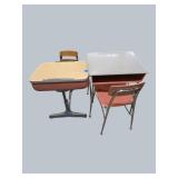 Vintage School Desks with Lift-Top Storage – Classic Charm