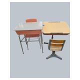Vintage School Desks with Lift-Top Storage – Classic Charm