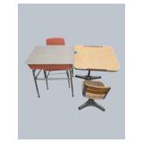 Vintage School Desks with Lift-Top Storage – Classic Charm