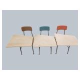 Set of 3 Classroom Desks – Clean, Functional & Ready to Use