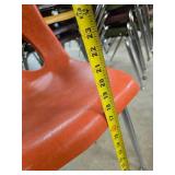 Lot of 8 Stackable Classroom Chairs