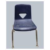 5 Blue Classroom Chairs – Stackable & Ready to Use!