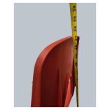 3 Red Stackable Classroom Chairs