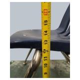 5 Blue Classroom Chairs – Compact & Sturdy!