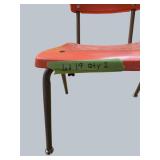 2 Retro Classroom Chairs – Bold & Stylish!