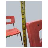 2 Retro Classroom Chairs – Bold & Stylish!