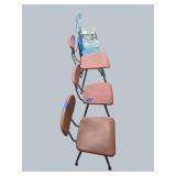 Eclectic Set of 6 Vintage Classroom Chairs – Colorful & One-of-a-Kind!