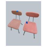 Eclectic Set of 6 Vintage Classroom Chairs – Colorful & One-of-a-Kind!
