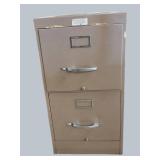 Compact 2-Drawer Metal Filing Cabinet – Heavy Duty Office Storage!
