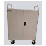 Tierney Brothers Chromebook Charging Cart – Multi-Device Charging Station w/ Cords | 30”W x 23”D x 44”H