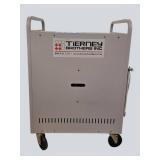 Tierney Brothers Chromebook Charging Cart – Multi-Device Charging Station w/ Cords | 30”W x 23”D x 44”H