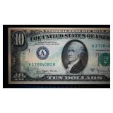 Gem Uncirculated Error Note, Distinct Partial Offset, 1977-A  $10 FRN