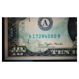 Gem Uncirculated Error Note, Distinct Partial Offset, 1977-A  $10 FRN