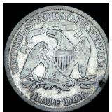 Better Date 1874-S Seated Liberty Half Dollar, Unaltered Surfaces w/Slight Luster, VG/VG+