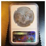 2017 NGC MS 70 Silver Eagle, Early Releases, Mint Fresh