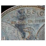 AU 1921-D Morgan Dollar VAM-1B1 "Capped R" Hot 50, Unaltered Surfaces w/Decent Luster