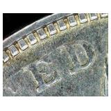 AU 1921-D Morgan Dollar VAM-1B1 "Capped R" Hot 50, Unaltered Surfaces w/Decent Luster