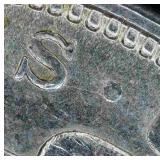 AU 1921-D Morgan Dollar VAM-1B1 "Capped R" Hot 50, Unaltered Surfaces w/Decent Luster