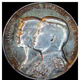 Lightly Circulated 1964 Greece Silver 30 Drachmai Royal Wedding, Unaltered, KM# 87