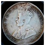 Error Coin, 1935 Silver Australia 1 Shilling, Planchet Malformation