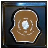 2002 NIUE Star Wars Hovertank Pilot, Faces of The Empire Series, 1oz .999, Excellent Condition