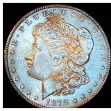 AU 1878/79 Reverse Morgan Silver Dollar, Unaltered Surfaces w/Partial Luster