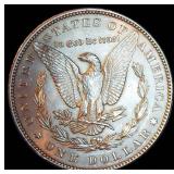 AU/AU+ 1888-P Morgan Silver Dollar, Unaltered w/Slightly Muted Luster
