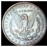 AU 1901-O Morgan Silver Dollar, Unaltered Surfaces, rim dings