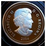 Gem Proof DCAM 2004 RCM 9999 Silver $8 "Great Grizzly", 12,942 Minted, 1st $8 Coin Issued