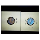 (2) Circulated Mercury Dimes, 1616-P Toner + 1943-D