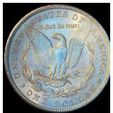 AU 1899-O Morgan Silver Dollar, possibly dipped but otherwise a nice coin w/limited wear