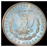 AU 1890-S Morgan Silver Dollar, Partial Luster