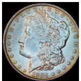 AU 1881-P Morgan Silver Dollar, possibly dipped