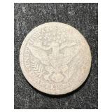1892 US BARBER QUARTER