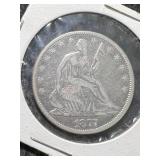 1877 US SEATED LIBERTY HALF DOLLAR