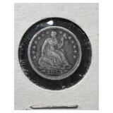 1853 W/ARROWS US SEATED LIBERTY HALF DIME