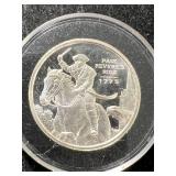 HALF TROY OZ .999 FINE SILVER PAUL REVERE ROUND IN AIRTITE