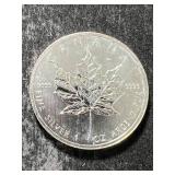 2012 CANADIAN MAPLE LEAF 1 TROY OZ .9999 FINE SILVER