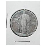 NO DATE US STANDING LIBERTY QUARTER