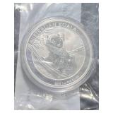 2015 AUSTRALIAN KOALA 1 TROY OZ .999 FINE SILVER