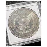 1881-S US MORGAN SILVER DOLLAR IN CASE