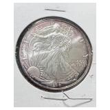 1998 AMERICAN SILVER EAGLE 1 TROY OZ .999 FINE SILVER