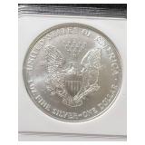 1996 AMERICAN SILVER EAGLE NGC MS69