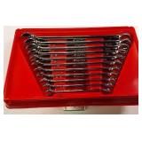 Snap-on Flank Drive Plus Combination Wrench 11 pc Set with Tray. (3/8 - 1