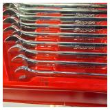 Snap-on Flank Drive Plus Combination Wrench 11 pc Set with Tray. (3/8 - 1") :: Genuine Snap-On Brand (Much more in this auction!)