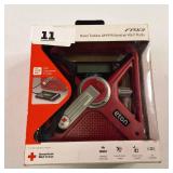 Eton FRX3 Hand Crank Emergency Radio with NOAA Weather Alerts & USB Charger Red