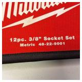 Milwaukee Brand 3/8 Drive Professional Metric Socket Set in Original case