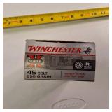 50-round box of Winchester Super-X Cowboy Action ammunition