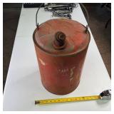 Vintage Metal Gas Can (5 gallon)