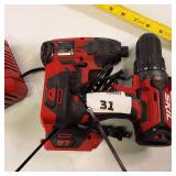 SKIL PWR CORE 20V brushless hammer drill with compact driver and battery charger